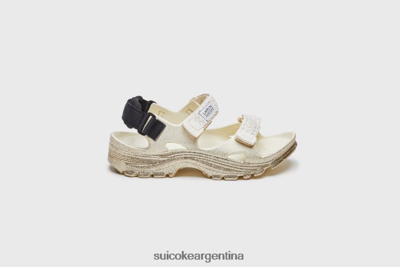 sandalias beis/dorado VNTLNP32 unisexo LANVIN x SUICOKE bordillo de estela