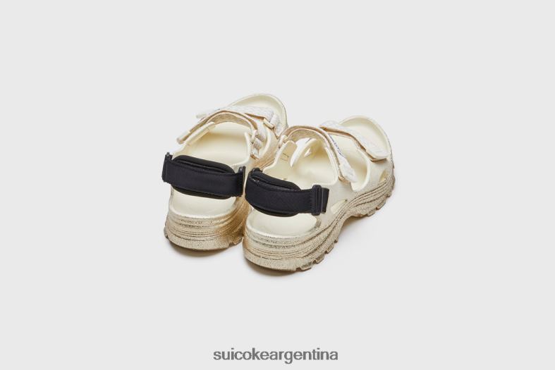 sandalias beis/dorado VNTLNP32 unisexo LANVIN x SUICOKE bordillo de estela