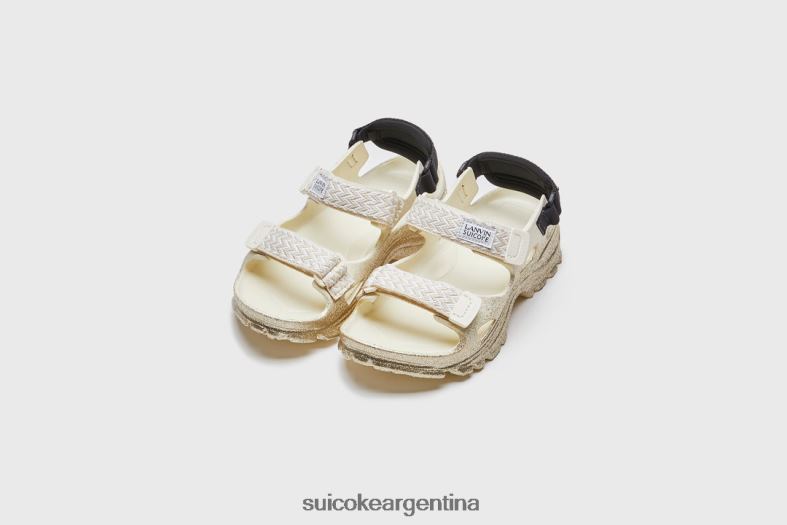 sandalias beis/dorado VNTLNP32 unisexo LANVIN x SUICOKE bordillo de estela