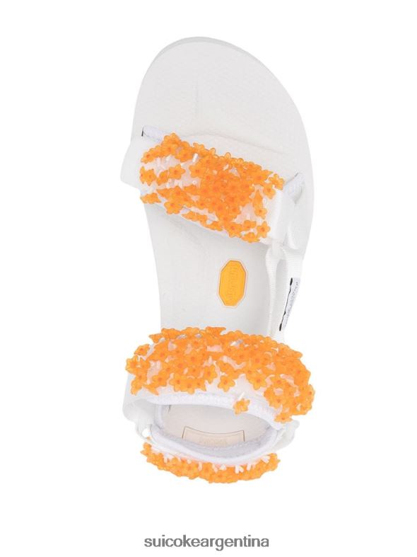 sandalias blanco/naranja VNTLNP15 unisexo SUICOKE cecilie bahnsen x depa-v2cb-2