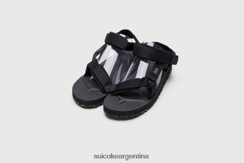 sandalias negro VNTLNP24 unisexo SUICOKE depa-2cab-eco