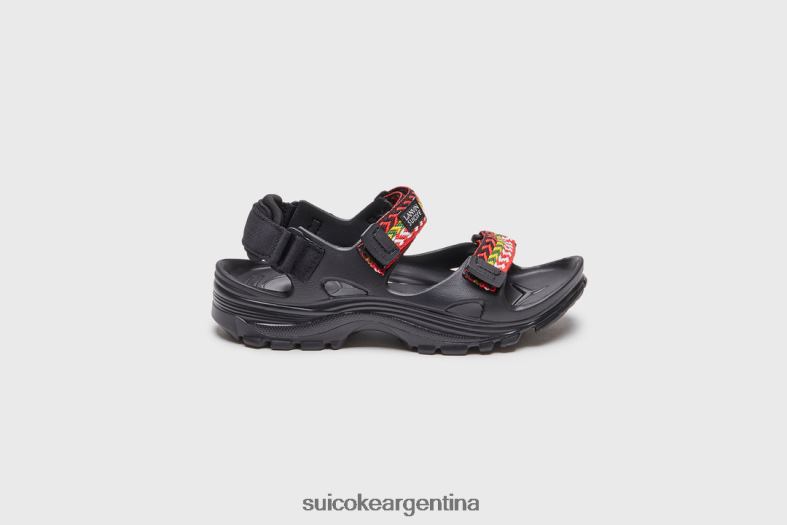 sandalias negro VNTLNP31 unisexo LANVIN x SUICOKE bordillo de estela