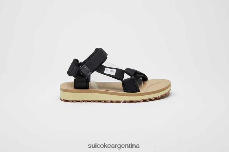 sandalias negro/beige VNTLNP19 unisexo SUICOKE depa-2cab-eco