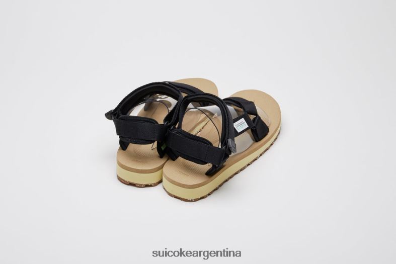 sandalias negro/beige VNTLNP19 unisexo SUICOKE depa-2cab-eco